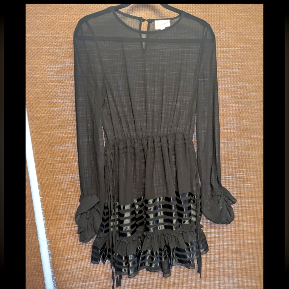 L'ATISTE Sheer Black Top